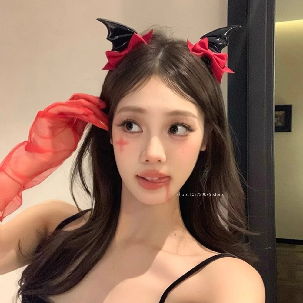 Cosplay Bat Prop - Kadınlar için Cadılar Bayramı Şeytan Boynuzu