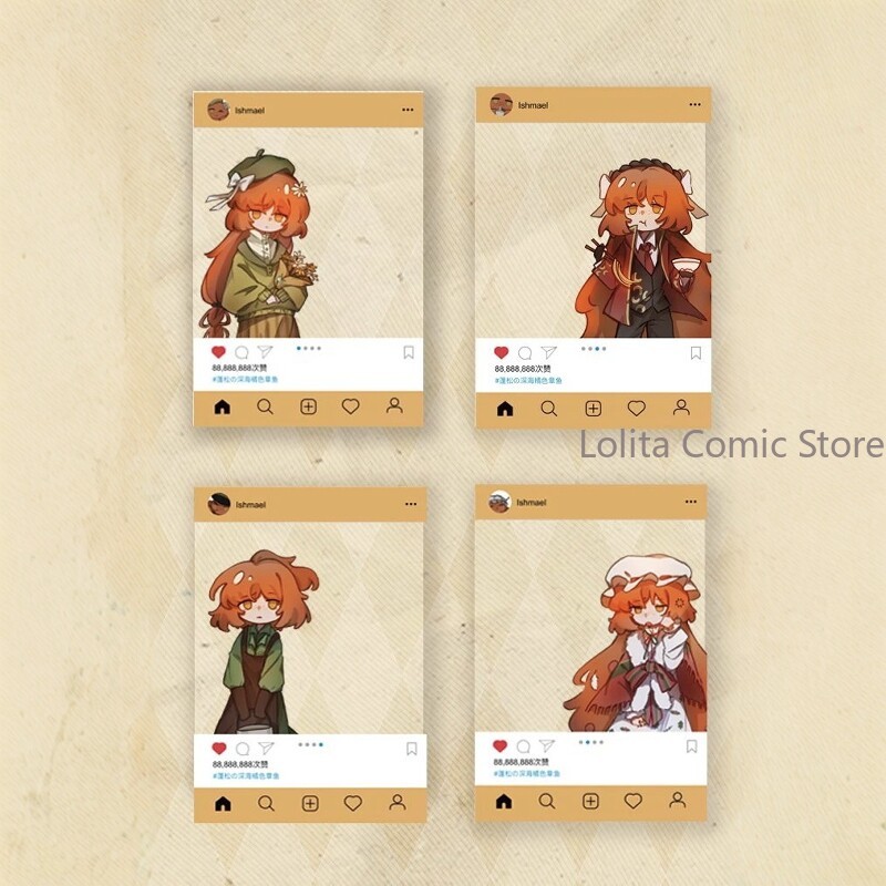 Cosplay Prop Display - Anime Limbus Company Ishmael şeffaf kart