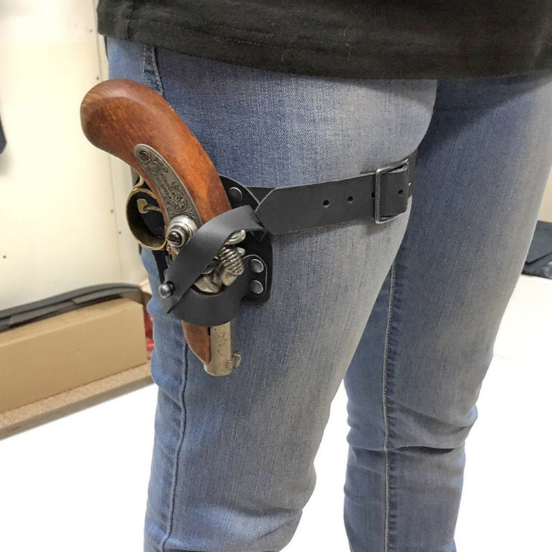 Cosplay Prop Pistol - Mini Tabanca Derringer Bacak Jartiyer Kılıfı