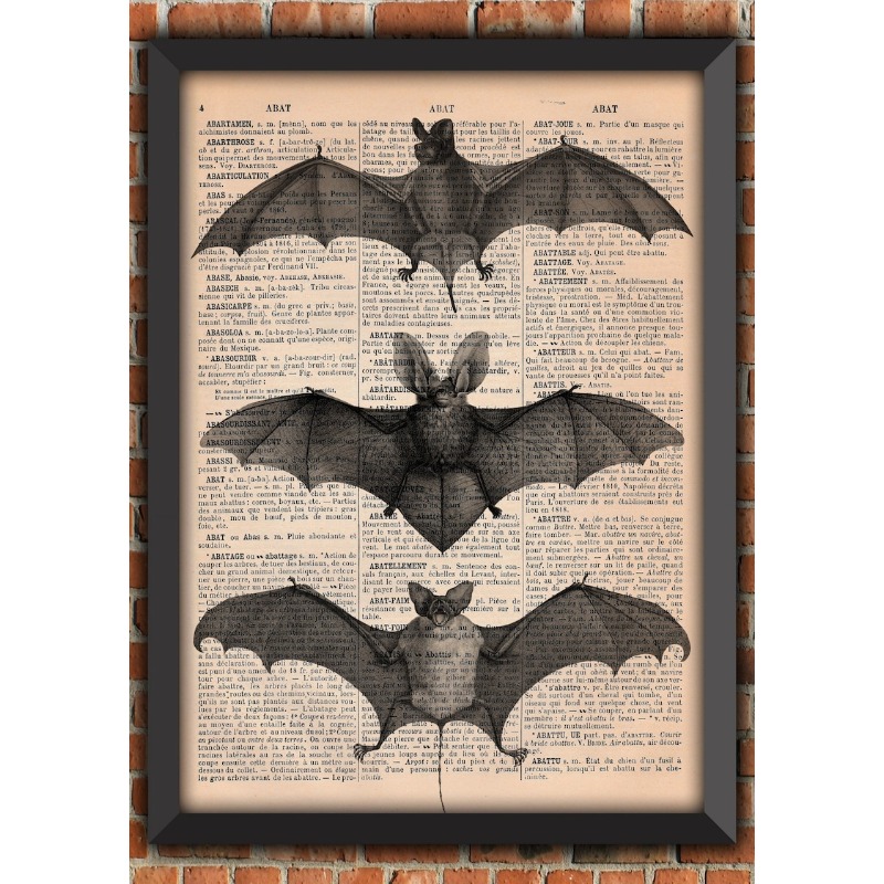 Cosplay Bat Prop - Yarasa İskeleti Koyu Gotik Garip Korkunç