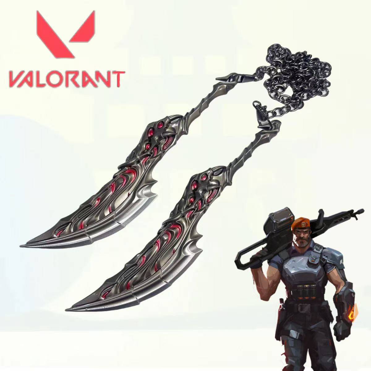 7.1 inç Valorant Alev Metal Ka - Cosplay Flame Prop incelemesi ve fiyatı