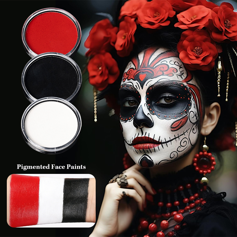 3 adet Siyah Beyaz Kırmızı Su  - Cosplay Prop Paint incelemesi ve fiyatı