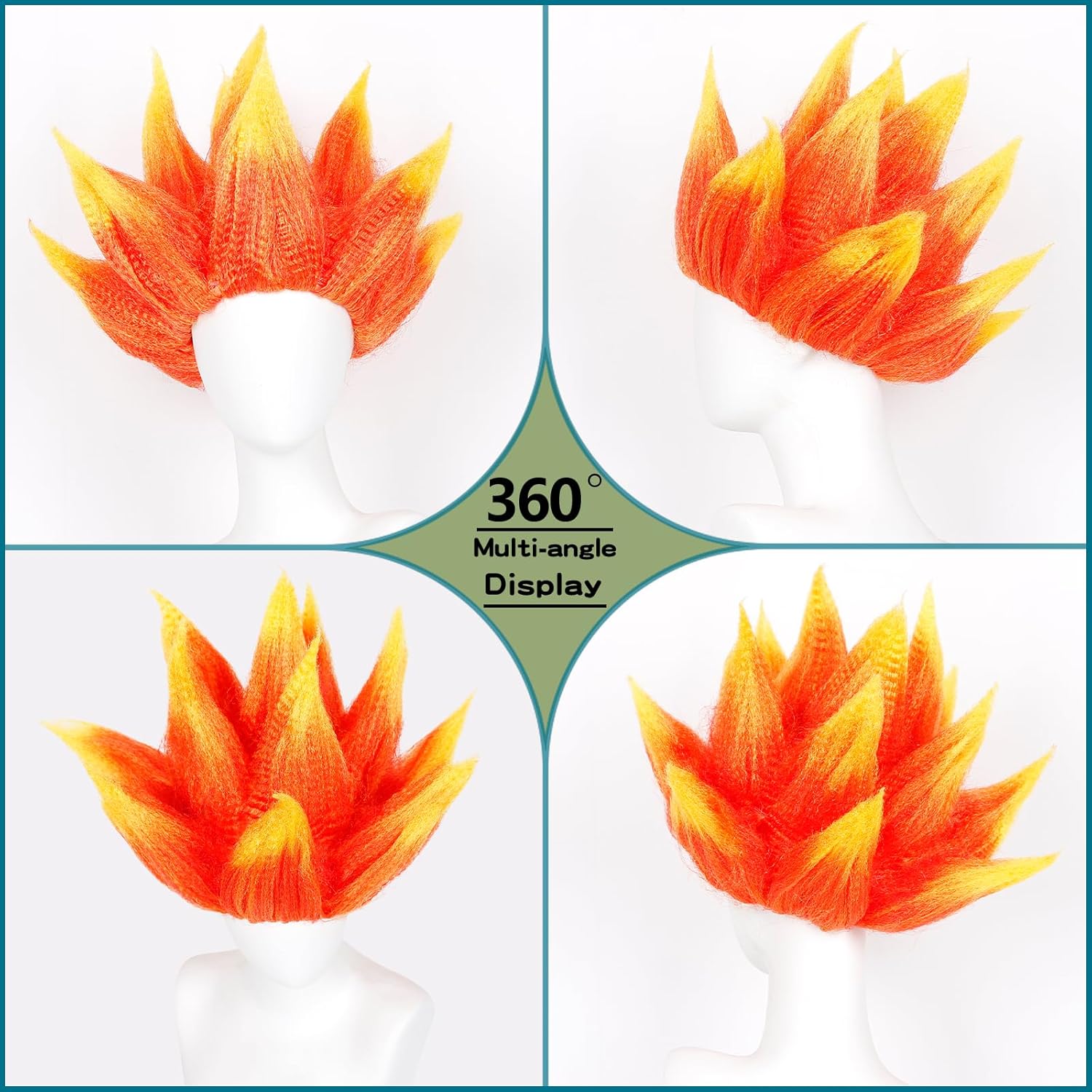 Alev Kostüm Peruk Şık Alev Per - Cosplay Flame Prop incelemesi ve fiyatı