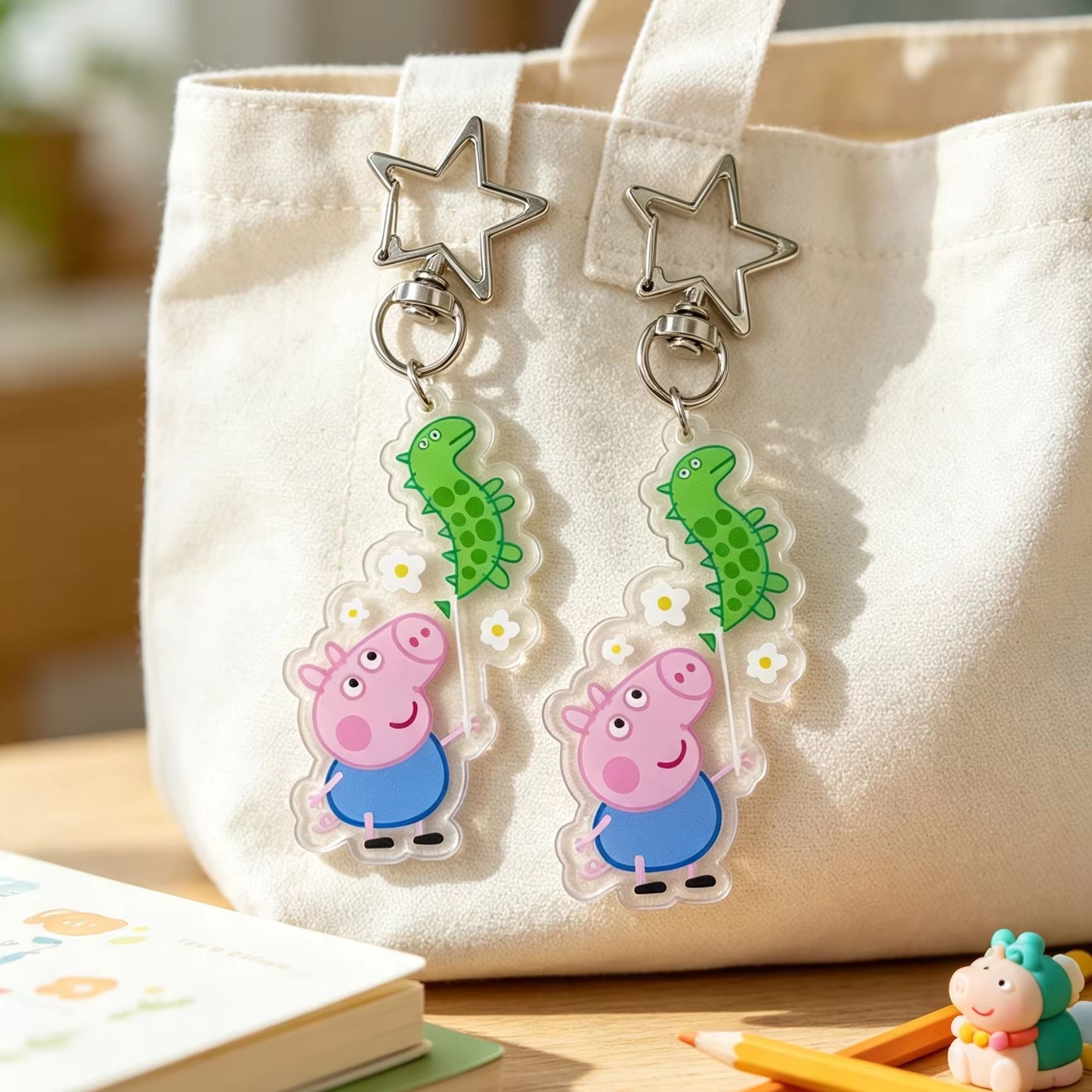 Peppa Pig George Akrilik Figür - Cosplay Floating Prop incelemesi ve fiyatı
